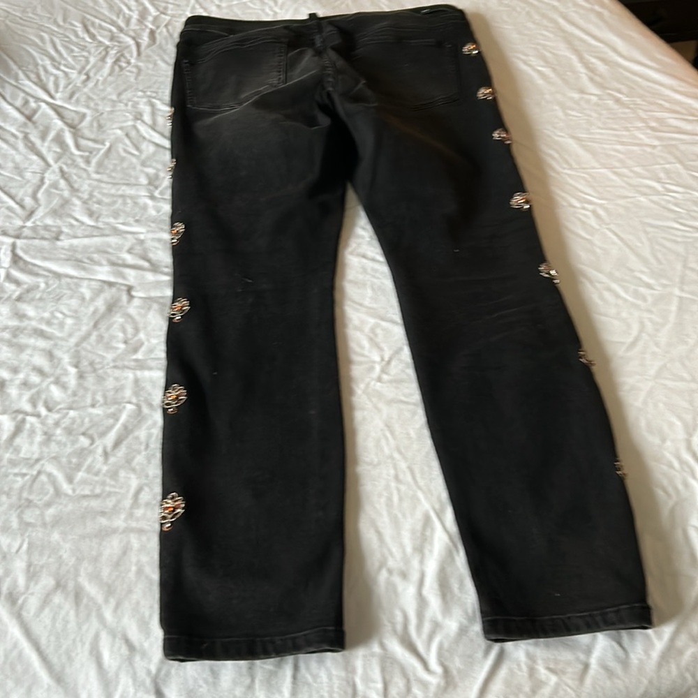 Pilcro Black Skinny Jeans with Embellishments - Picture 9 of 9